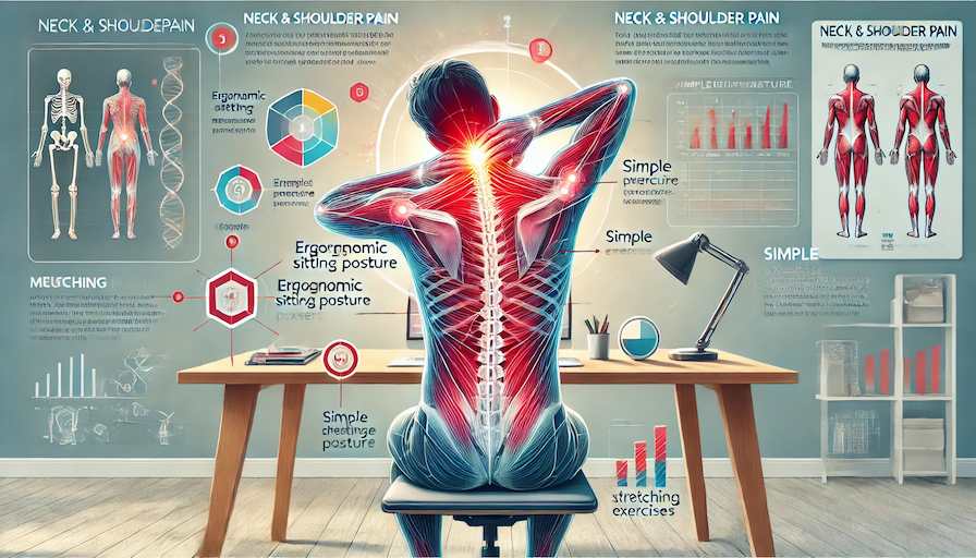 อาการปวดคอและไหล่: วิธีป้องกันและดูแลด้วยตัวเอง